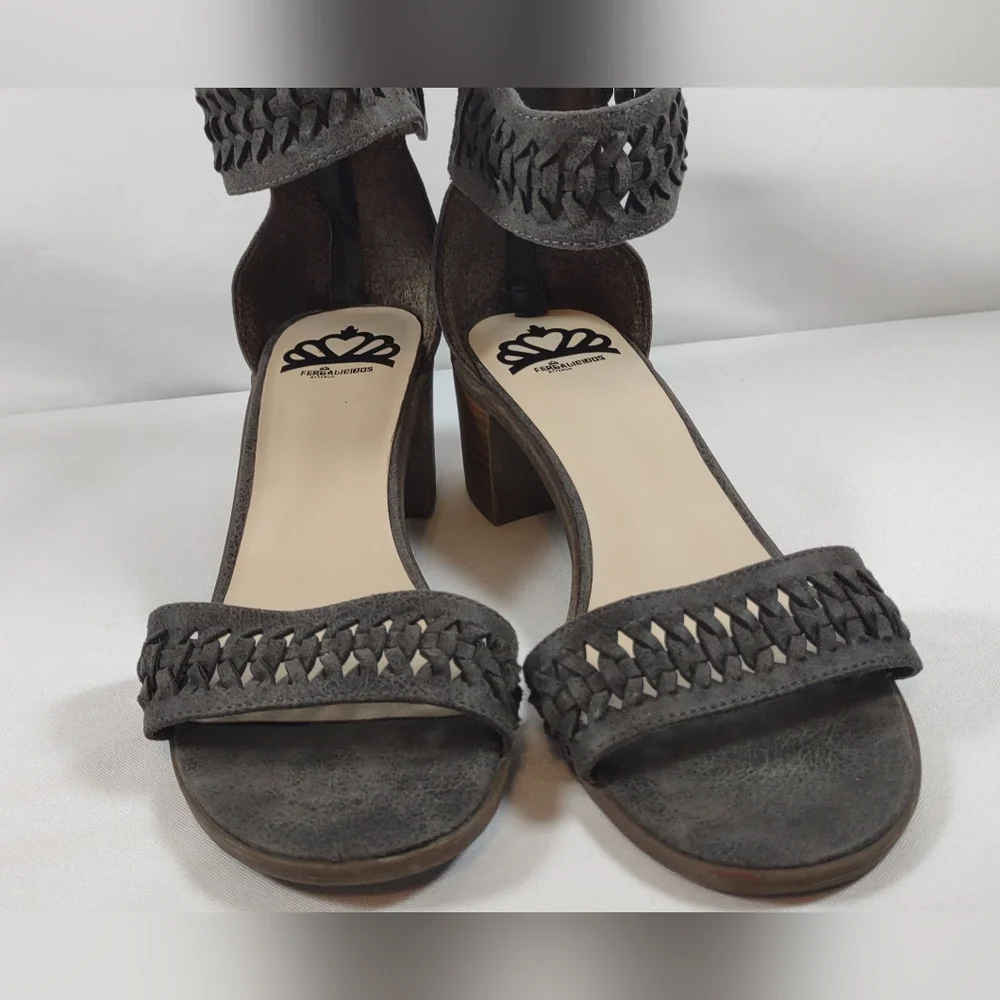 Fergalicious Fergie Phoenix‎ Women's Open Toe Block Heel Sandals 8.5